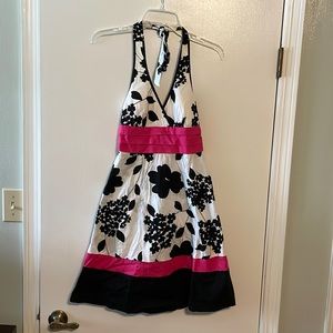 Trixxi Black & White Mini Dress